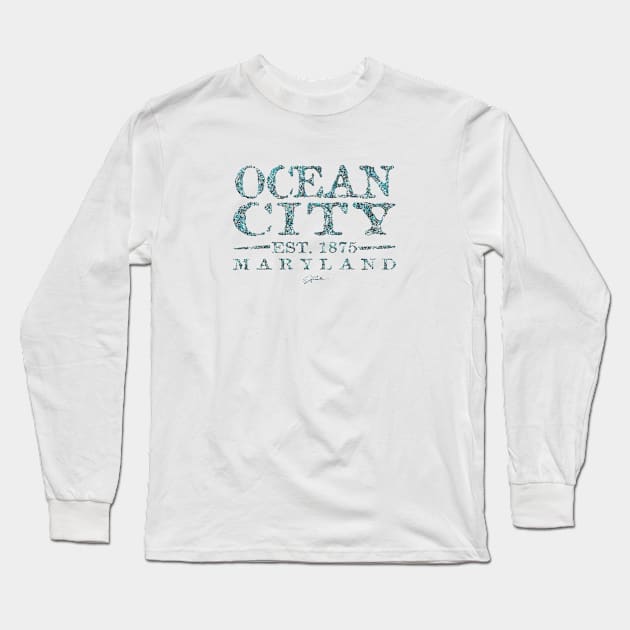 Ocean City, Maryland, Est. 1875 Long Sleeve T-Shirt by jcombs